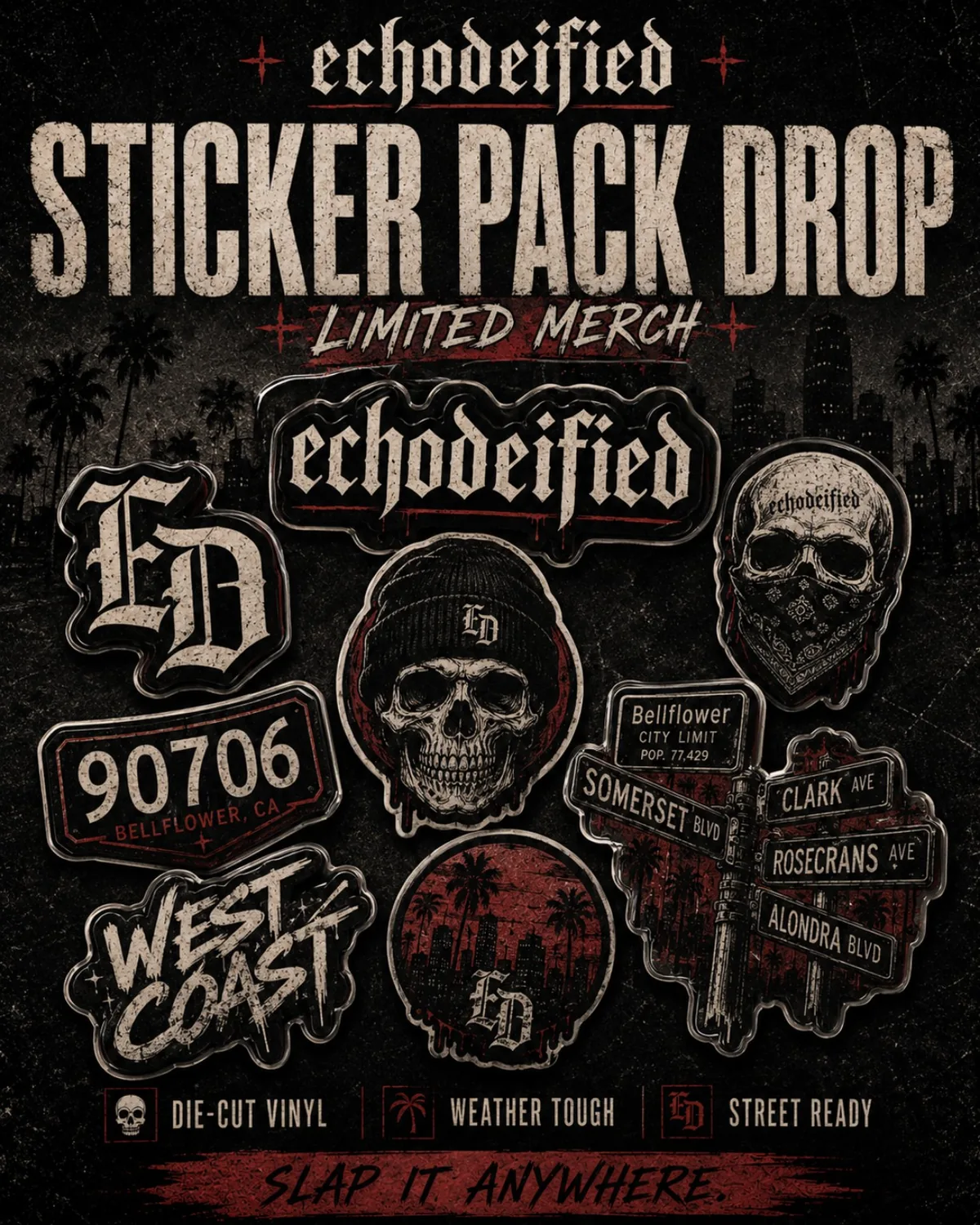 echodeified sticker pack artwork